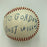 Jay Berwanger Signed 1950's American League Cronin Baseball Heisman Trophy JSA