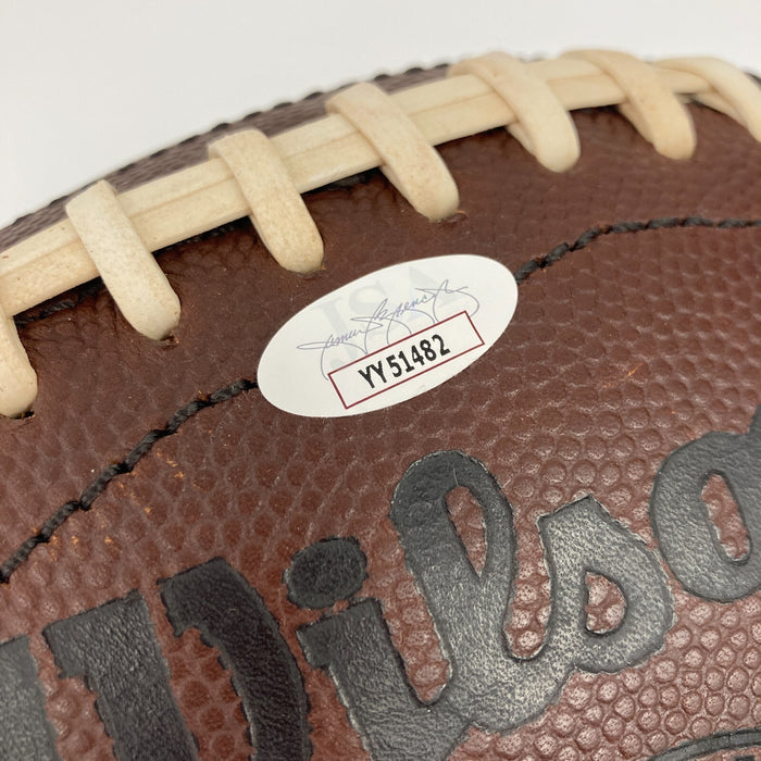 Otto Graham HOF 1965 Signed Wilson NFL Game Football JSA COA