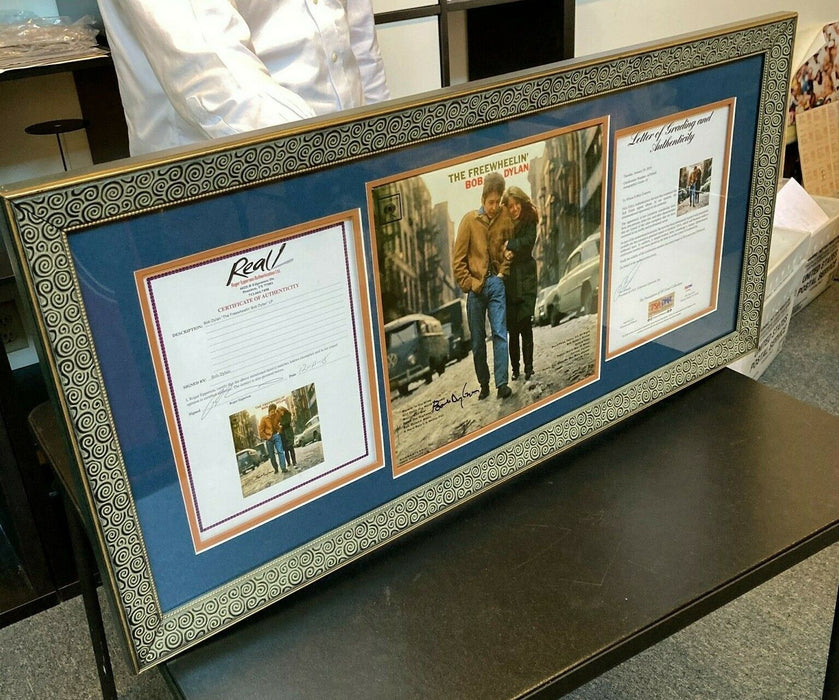 Bob Dylan Signed Autographed The Freewheelin' Album Record With PSA DNA COA