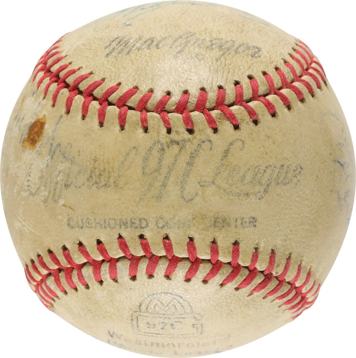 Sugar Ray Robinson & James J. Braddock Boxing Legends Signed Baseball JSA COA