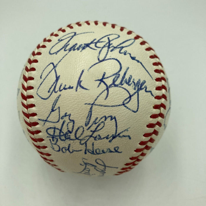 Willie Mays Willie Mccovey Sandy Koufax Hall Of Fame Multi Signed Baseball JSA
