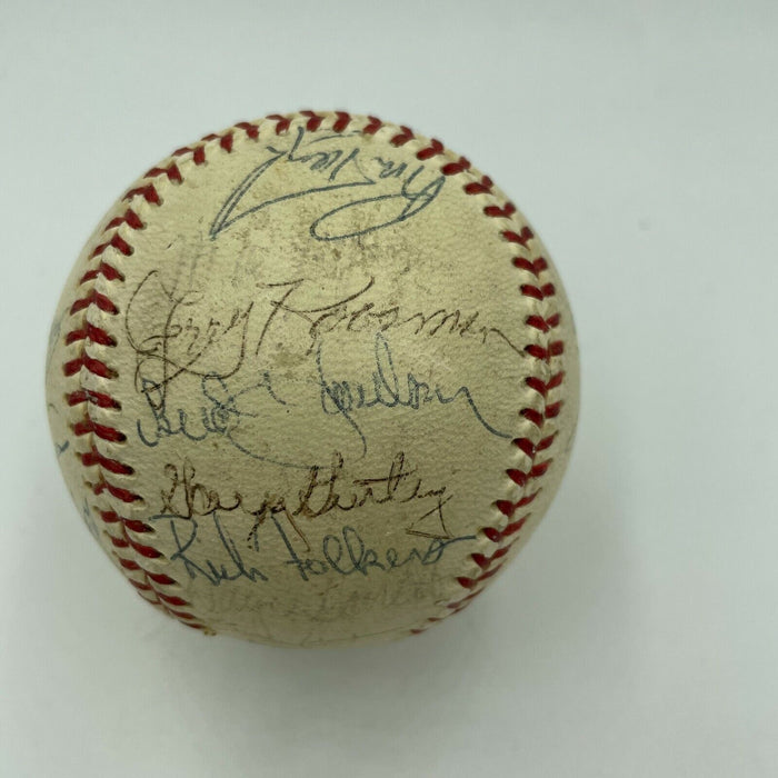 1970 New York Mets Team Signed Baseball Nolan Ryan & Tom Seaver PSA DNA COA