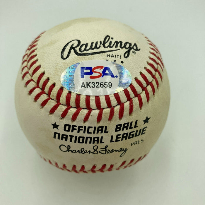 Tom Seaver Signed Vintage National League Feeney Baseball PSA DNA COA