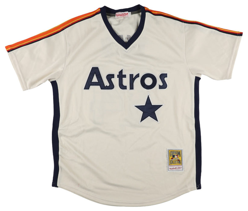 Nolan Ryan Signed Inscribed Mitchell & Ness Houston Astros STAT Jersey PSA DNA
