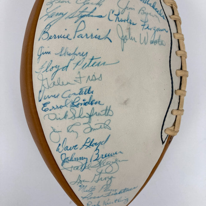 1961 Cleveland Browns Team Signed Wilson NFL Football 35 Sigs Jim Brown JSA COA