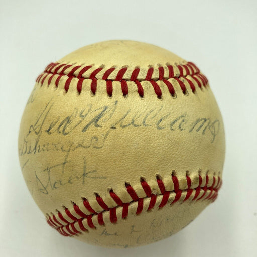 1986 Baseball Hall Of Fame Veterans Committee Signed Baseball With Ted Williams