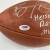 Barry Sanders Signed Heavily Inscribed STAT Football PSA DNA