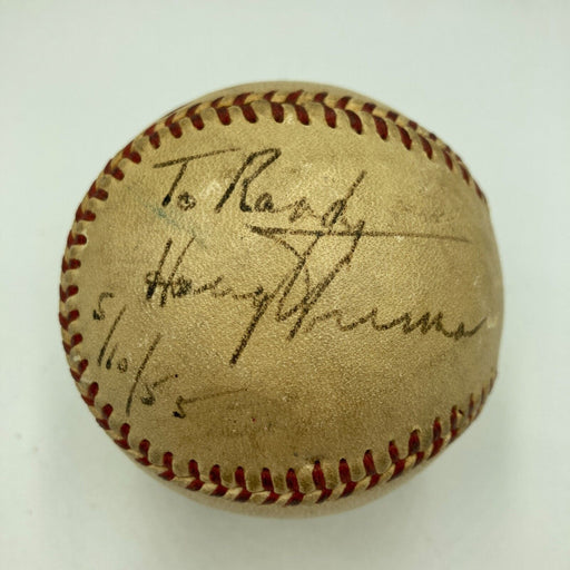 President Harry S. Truman Single Signed Baseball PSA DNA COA