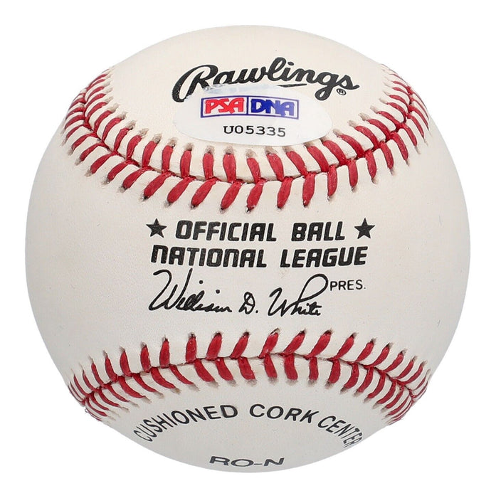 Beautiful Wilt Chamberlain Single Signed National League Baseball PSA DNA COA