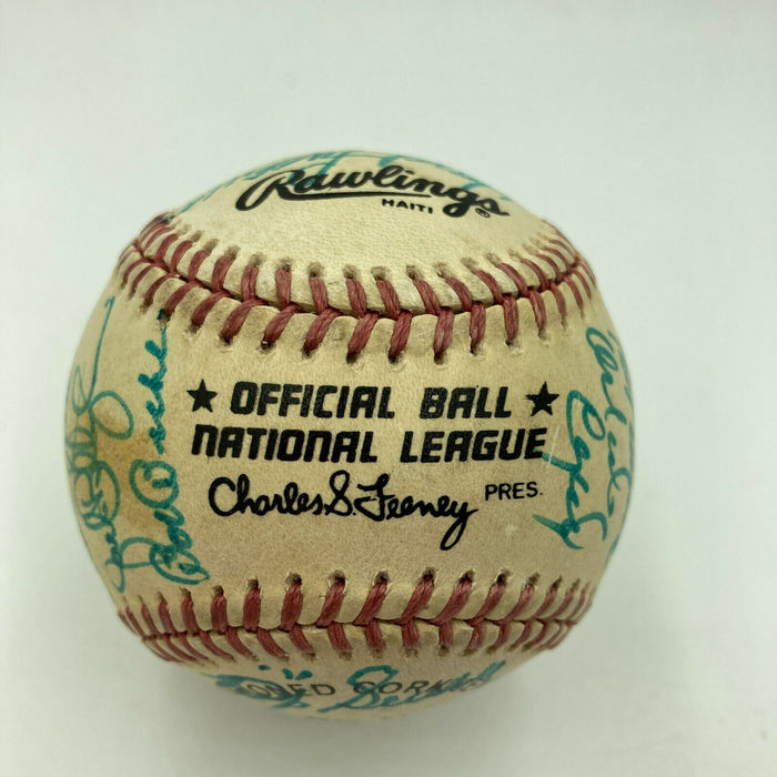 Arnold Palmer & Baseball Hall Of Fame Legends Multi Signed Baseball