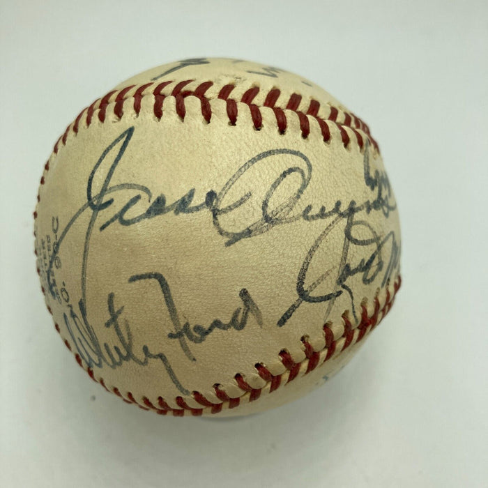 Rare Jesse Owens & Joe DiMaggio HOF Multi Signed Baseball JSA COA