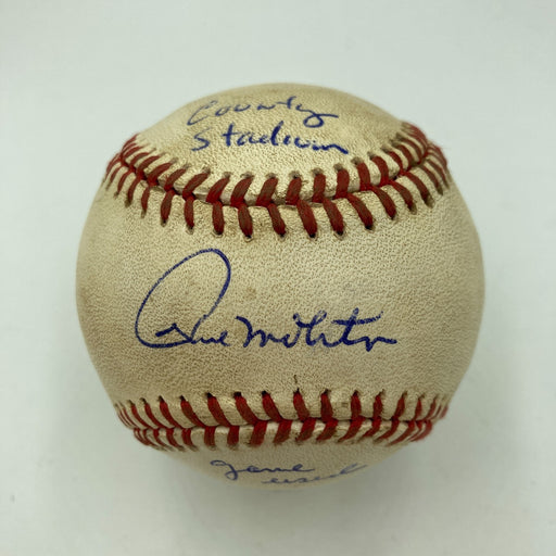 Paul Molitor County Stadium Signed Game Used Major League Baseball JSA COA