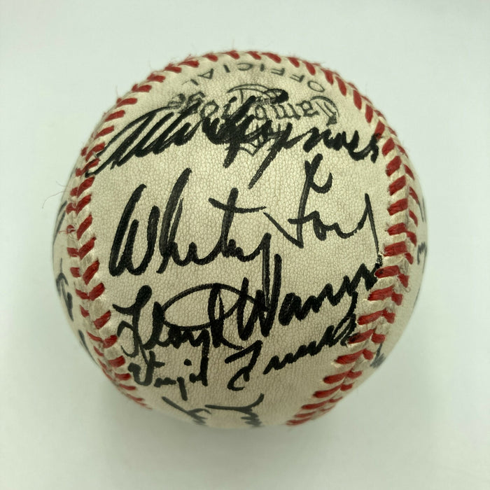 Hall Of Fame Legends Signed Baseball Joe Medwick & Boxing Legend Joe Louis BAS