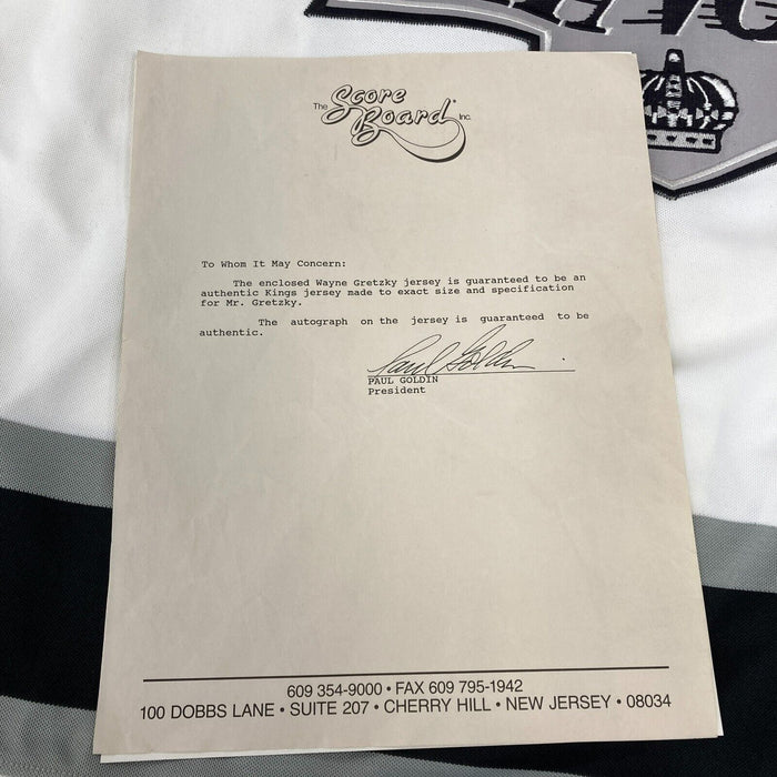 Wayne Gretzky Signed Los Angeles Kings Authentic Game Model CCM Jersey JSA COA