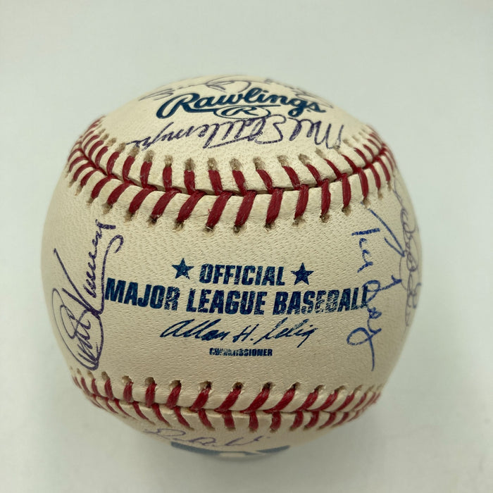 2002 New York Yankees Team Signed Baseball Derek Jeter Mariano Rivera JSA COA