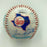 Willie Mays Leo Durocher 1987 Old Timer's Day HOF Multi Signed Baseball JSA COA