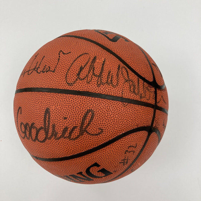 Wilt Chamberlain Abdul-Jabbar Magic Johnson Lakers Greats Signed Basketball PSA