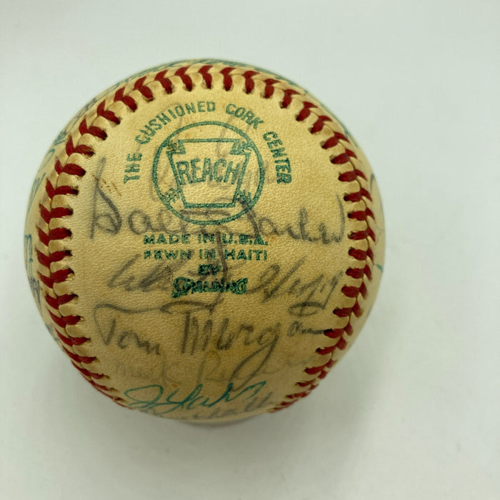 Nolan Ryan 1974 California Angels Team Signed American League Baseball JSA COA