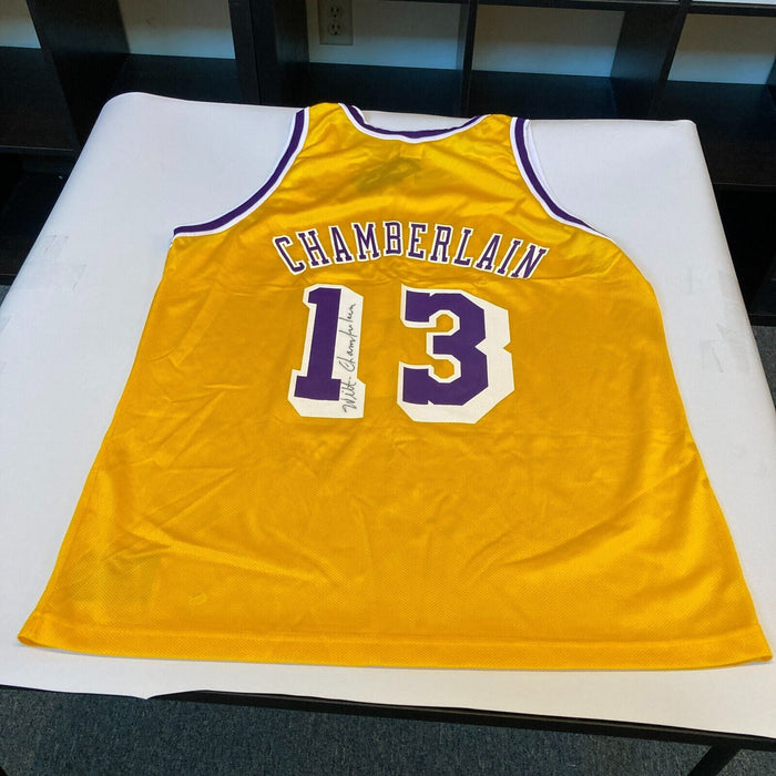 Wilt Chamberlain Signed Authentic Los Angeles Lakers Jersey PSA DNA COA