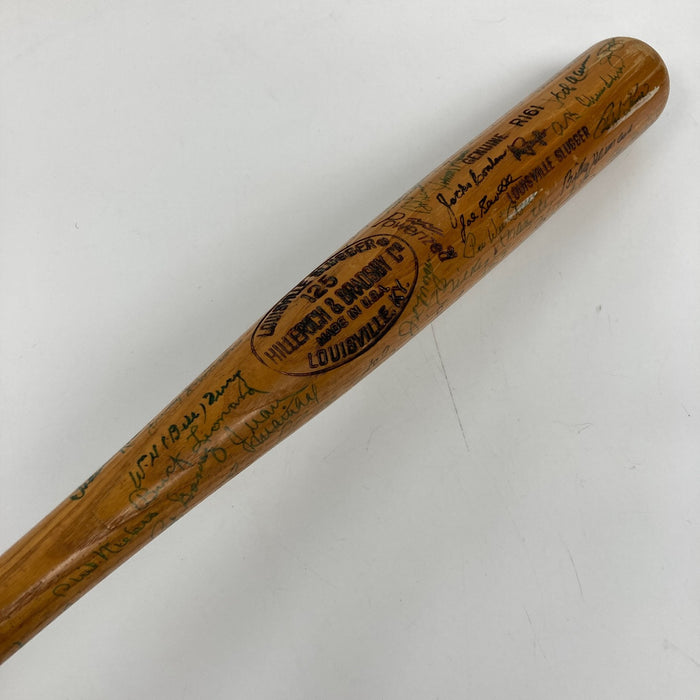 Mickey Mantle Ted Williams Willie Mays 58 Sigs Hall Of Fame Multi Signed Bat BAS