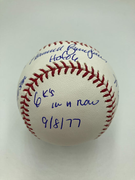 Bruce Sutter Full Name Signed Heavily Inscribed STAT Baseball PSA DNA COA