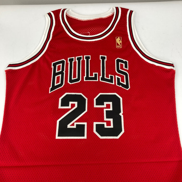 Michael Jordan Signed 1996-97 Pro Cut Chicago Bulls Jersey UDA Upper Deck & JSA