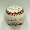 Duke Snider Signed Heavily Inscribed Career STAT Baseball Reggie Jackson COA