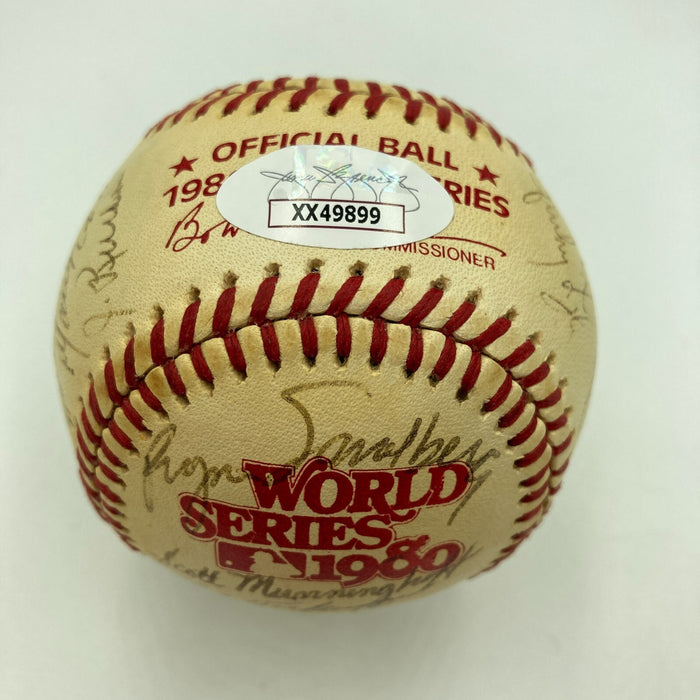 1980 Philadelphia Phillies World Series Champs Team Signed Baseball With JSA COA