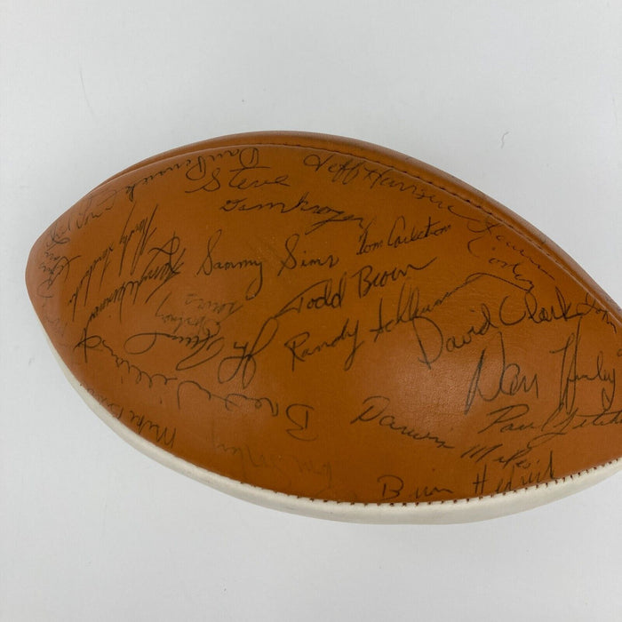 1978 Nebraska Cornhuskers Big 8 Champs Team Signed Football 40+ Sigs JSA COA