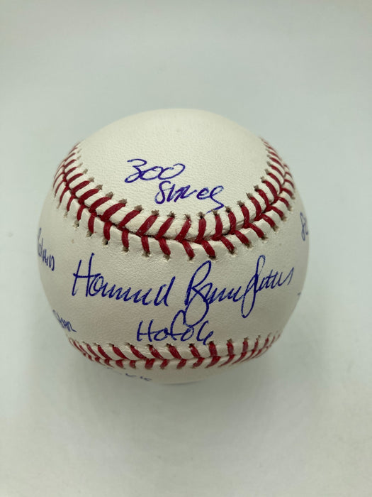 Bruce Sutter Full Name Signed Heavily Inscribed STAT Baseball PSA DNA COA