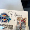 Lot Of (8) Steve Young Signed 1993 Fleer Super Bowl Photo Sheets