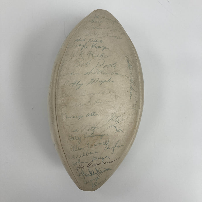 1966 Houston Oilers Team Signed Spalding Official AFL Football JSA COA 50+ Sigs