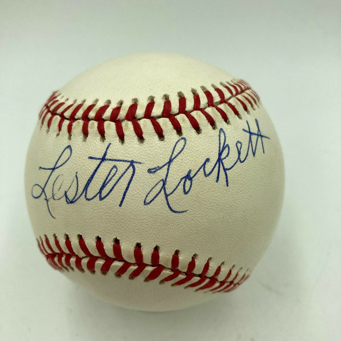 Lester Lockett Signed Official Major League Baseball Negro League Legend JSA COA