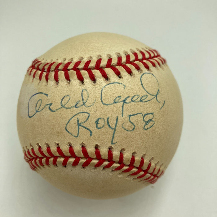 Orlando Cepeda ROY 1958 Signed Official National League Baseball PSA DNA