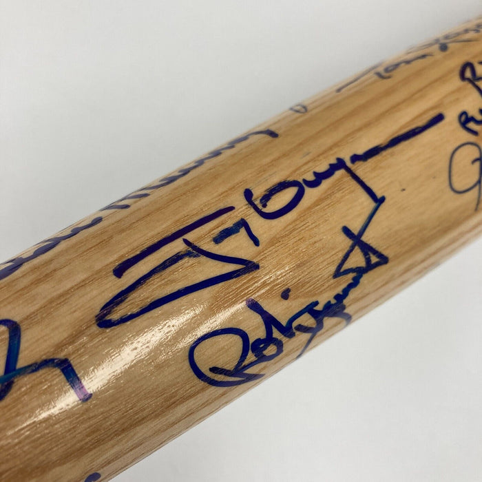 Beautiful 2011 Hall Of Fame Induction Signed Baseball Bat 44 Sigs Beckett COA
