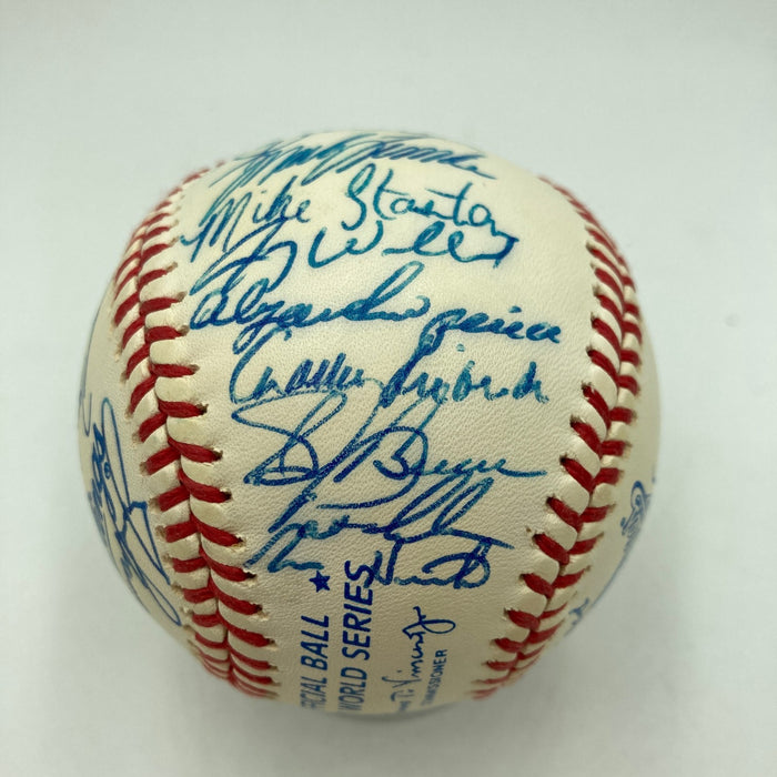 1991 Atlanta Braves NL Champs Team Signed World Series Baseball 29 Sigs JSA COA