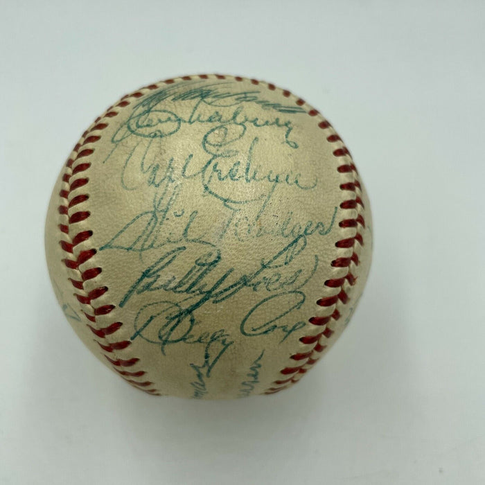 Beautiful Jackie Robinson 1953 Brooklyn Dodgers Team Signed Baseball JSA COA
