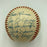 1953 New York Yankees World Series Champs Team Signed Baseball Mickey Mantle JSA