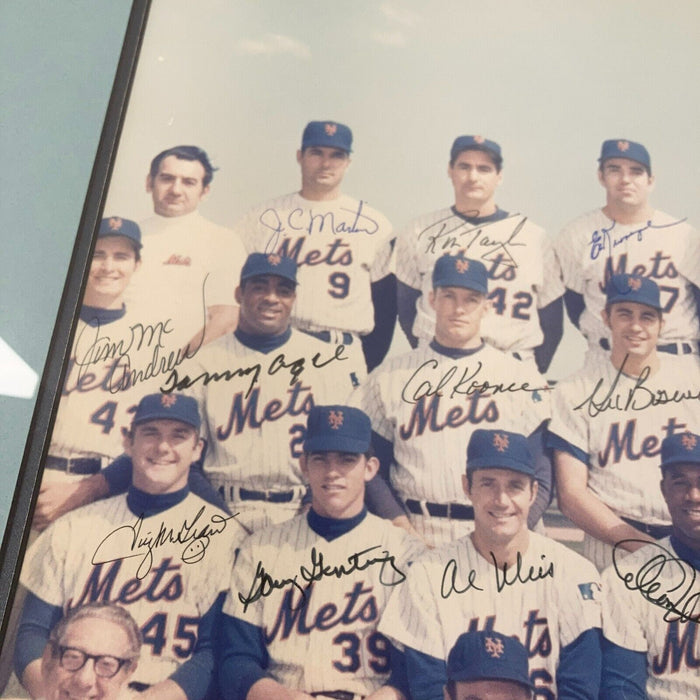 1969 New York Mets World Series Champs Team Signed 16x20 Photo Nolan Ryan JSA