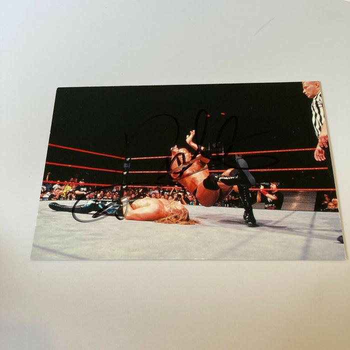 Dwayne The Rock Johnson Signed 4x6 WWF Wrestling Card Beckett COA