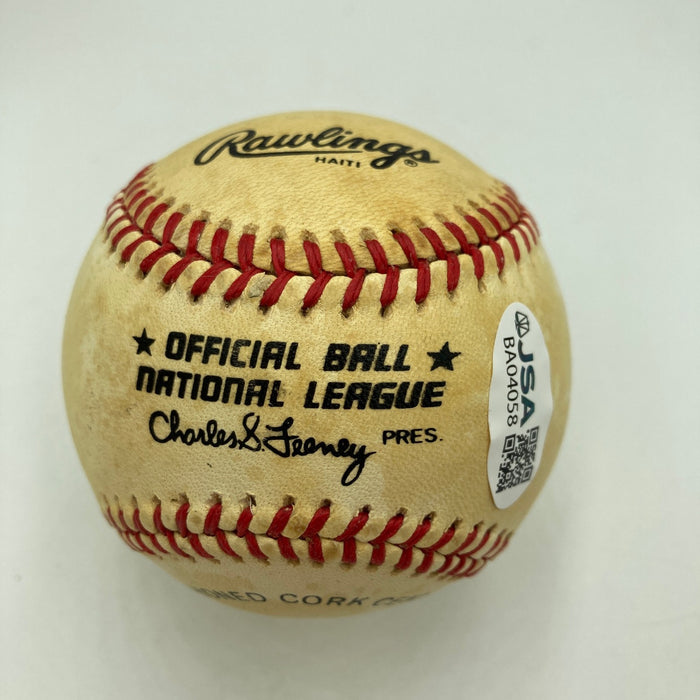 Sandy Koufax Signed Vintage National League Feeney Baseball JSA COA