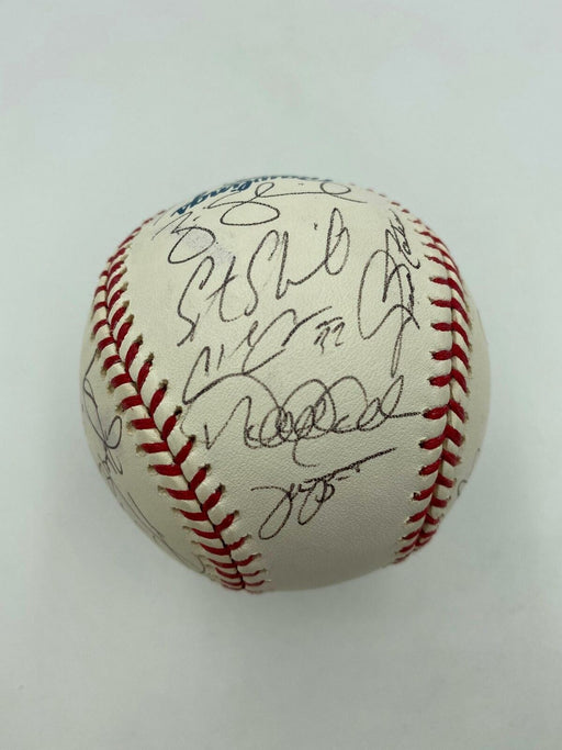 2006 WBC Team Signed Baseball Derek Jeter Ken Griffey Jr. Chipper Jones JSA COA