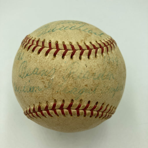 Beans Reardon Umpire Signed Inscribed STATS 1950's NL Baseball JSA COA