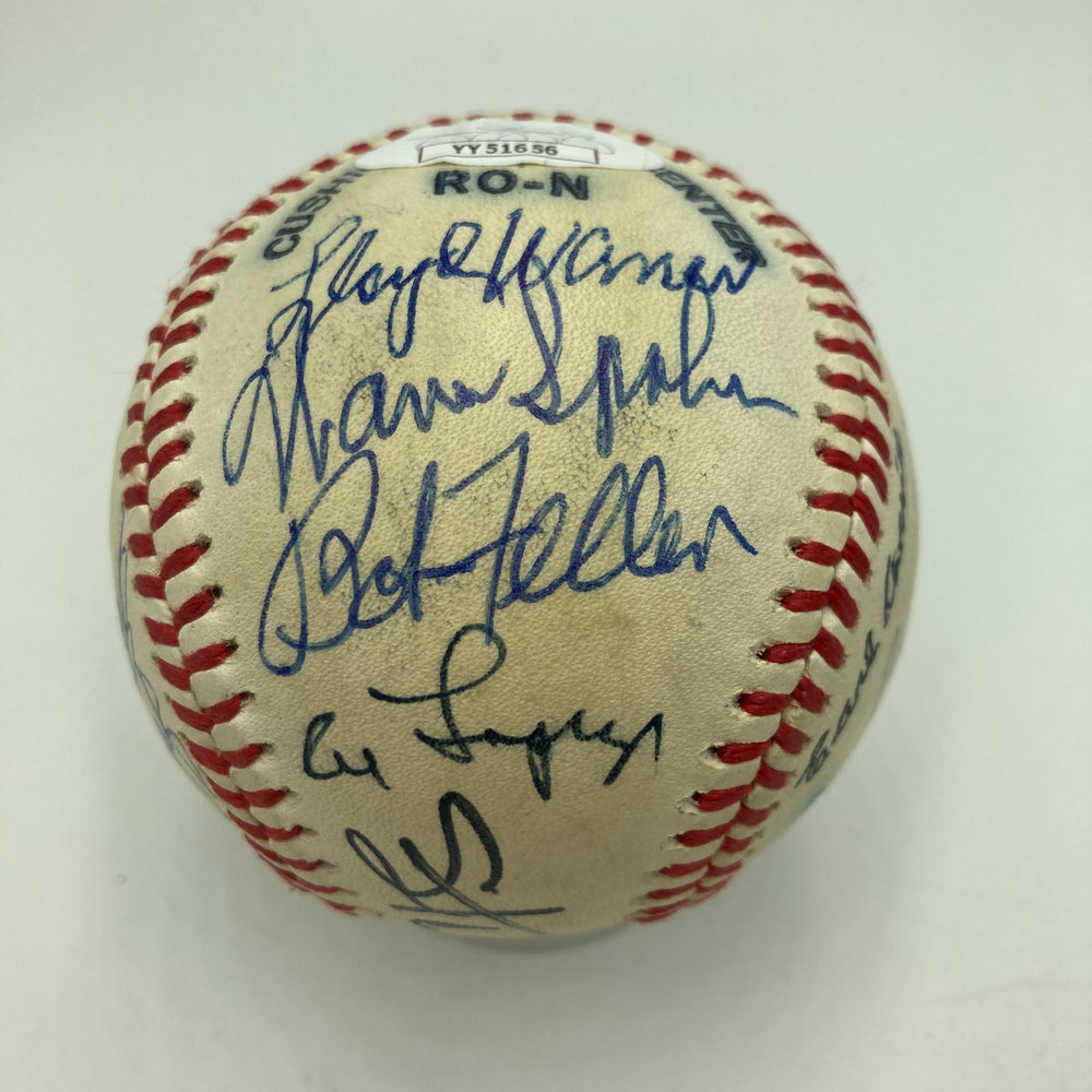 1970's HOF Multi Signed Baseball Lloyd Waner Freddie Lindstrom Musial JSA COA