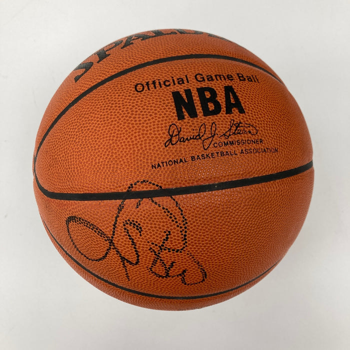 Larry Bird Signed Spalding Official NBA Game Basketball JSA COA
