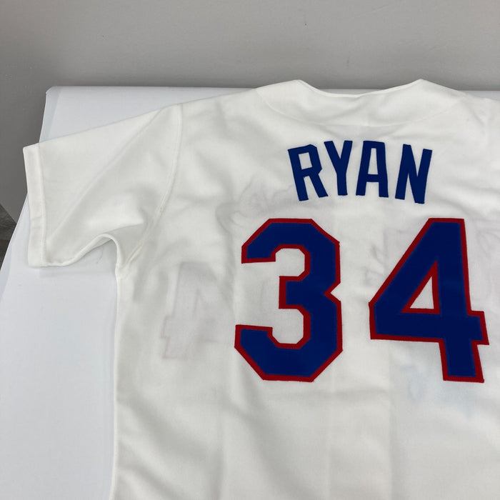 Nolan Ryan Signed Authentic Game Model 1991 Texas Rangers Rawlings Jersey BAS