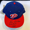 Richie Ashburn 1948 ROY Signed Philadelphia Phillies Baseball Hat JSA COA