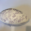 2001 Baltimore Ravens Team Signed Wilson NFL Football JSA COA #5