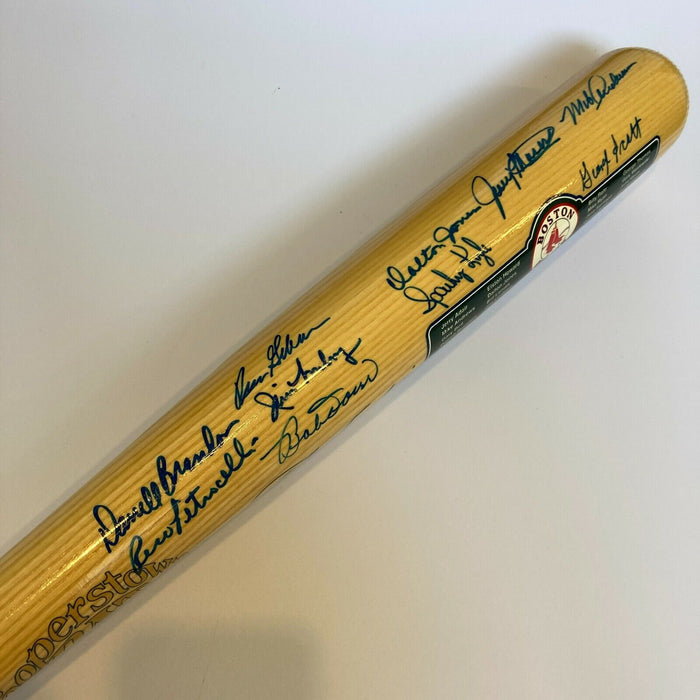 1967 Boston Red Sox AL Champs Team Signed Baseball Bat Carl Yastrzemski JSA COA