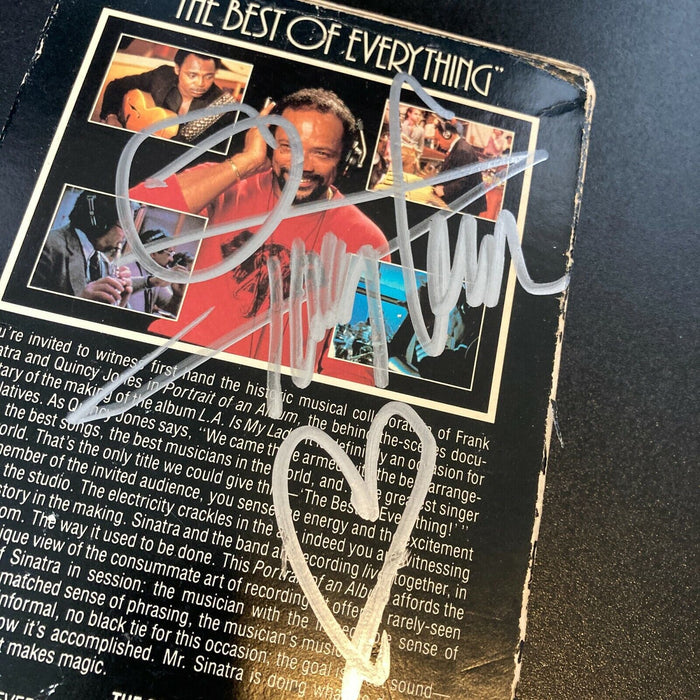 Quincy Jones Signed Vintage Frank Sinatra VHS Movie With JSA COA